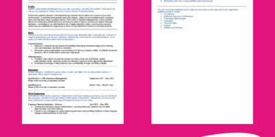 Skills CV Template