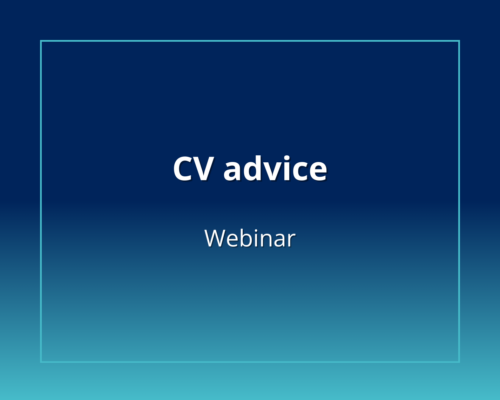 CV advice webinar