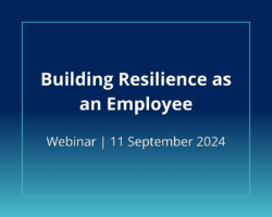 Building resilience as an employee