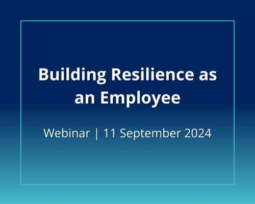 Building resilience as an employee