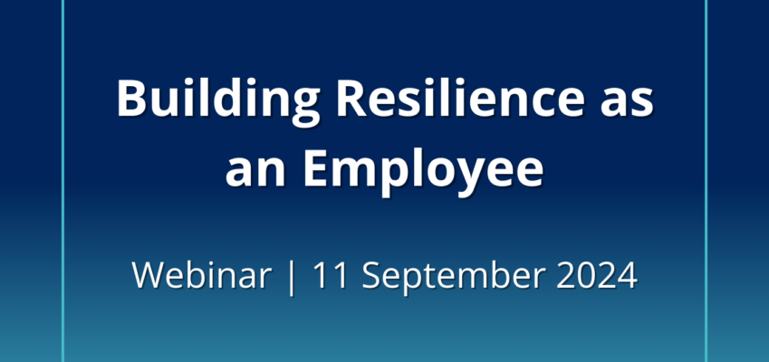 Building resilience as an employee