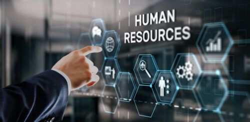 Modern Human Resources Hiring Job Occupation Concept. Business Technology