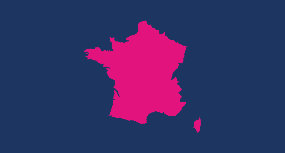Working in France - Map icon of France
