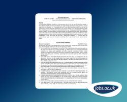 Free CV Template jobs.ac.uk