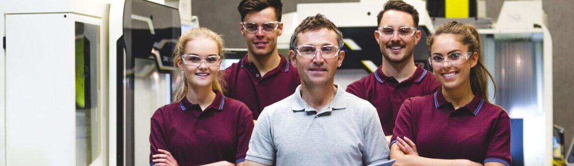 Apprentices in Manufacturing learning soft skills