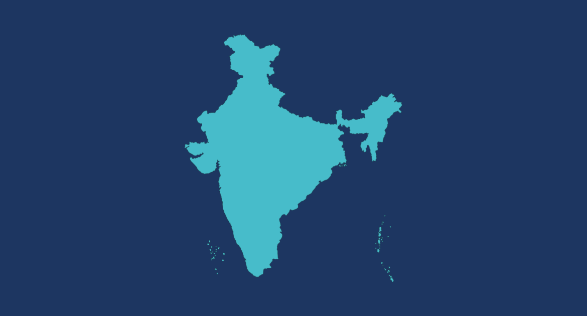 Working in India - Map icon of India