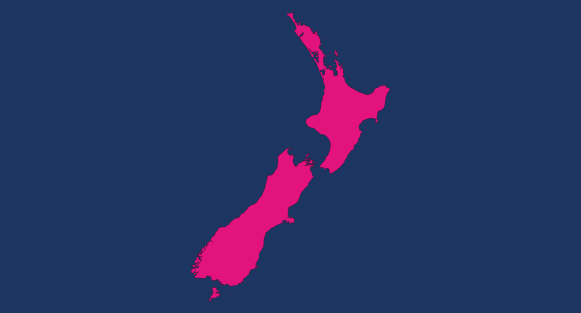 Working in New Zealand - Map icon of New Zealand