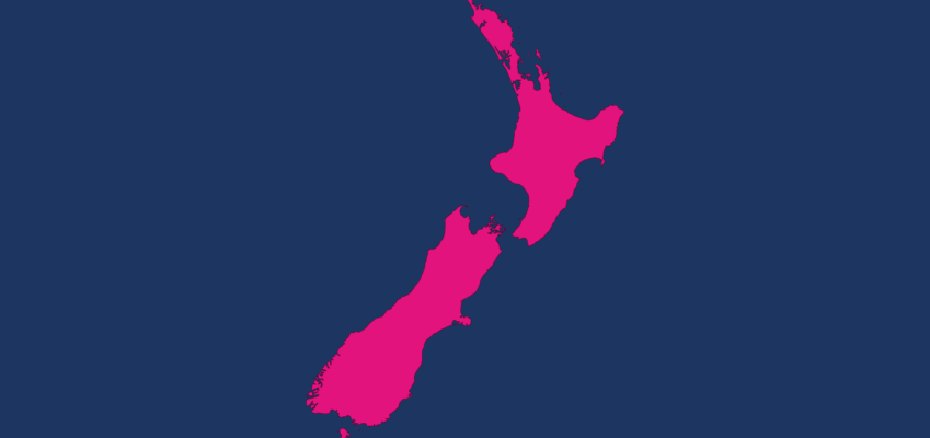 Working in New Zealand - Map icon of New Zealand