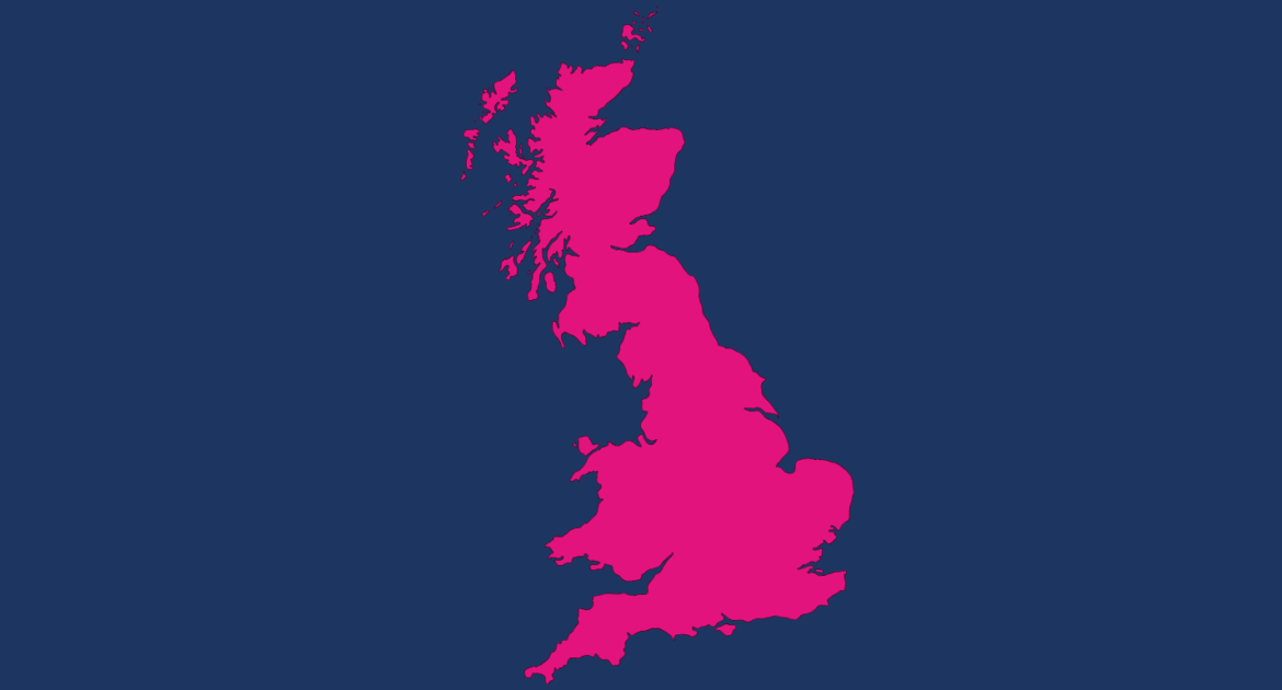 Working in United Kingdom - Map icon of the UK