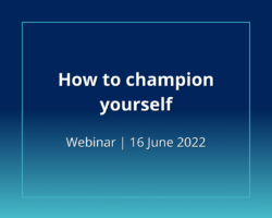 how to champion yourself