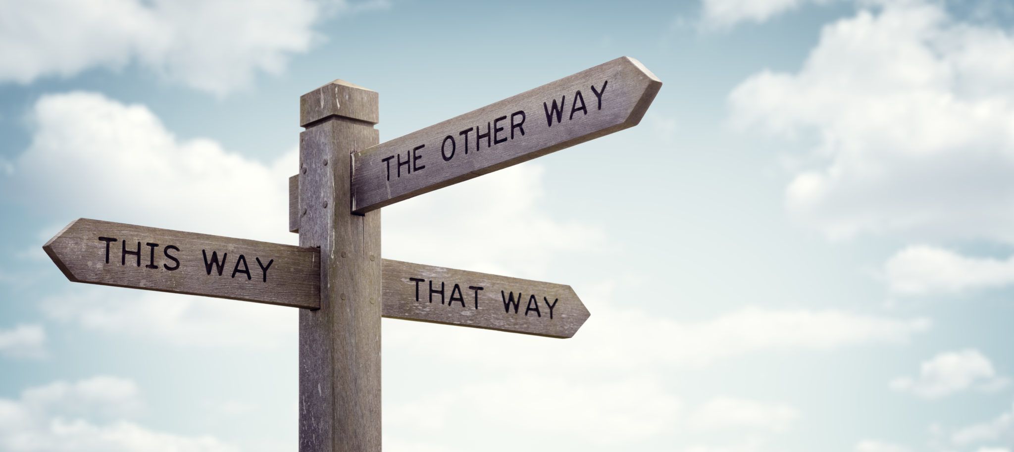 sign with directions